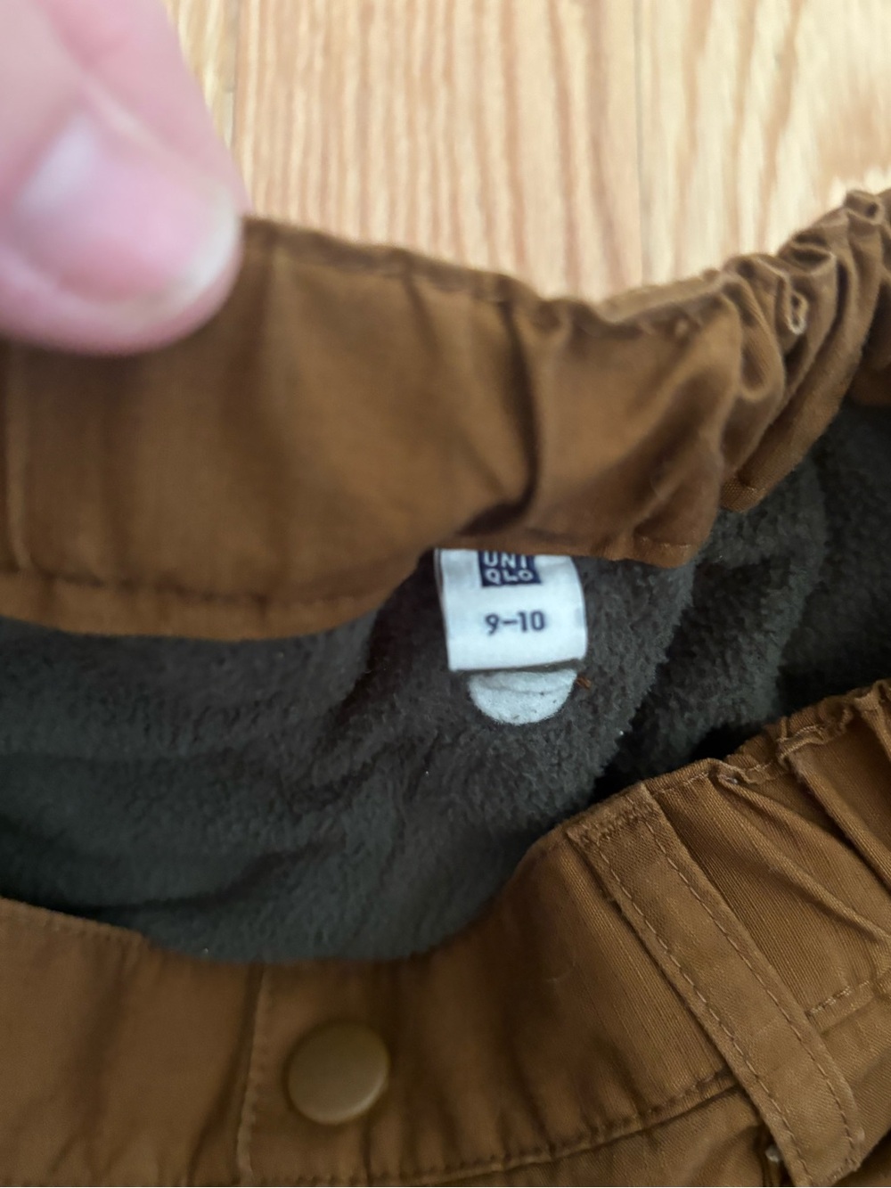 UNIQLO Kids Brown Fleece-Lined Joggers